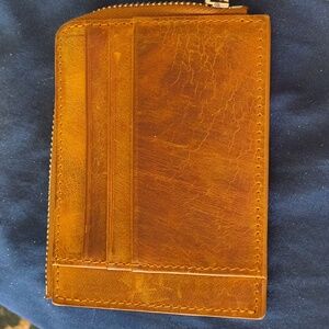 Classic Brown Leather Card Holder
